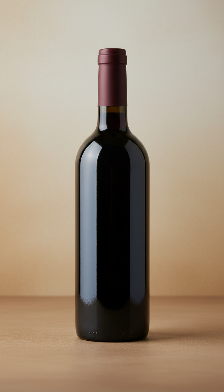 Reserve red Pinot Noir vintage bottle
